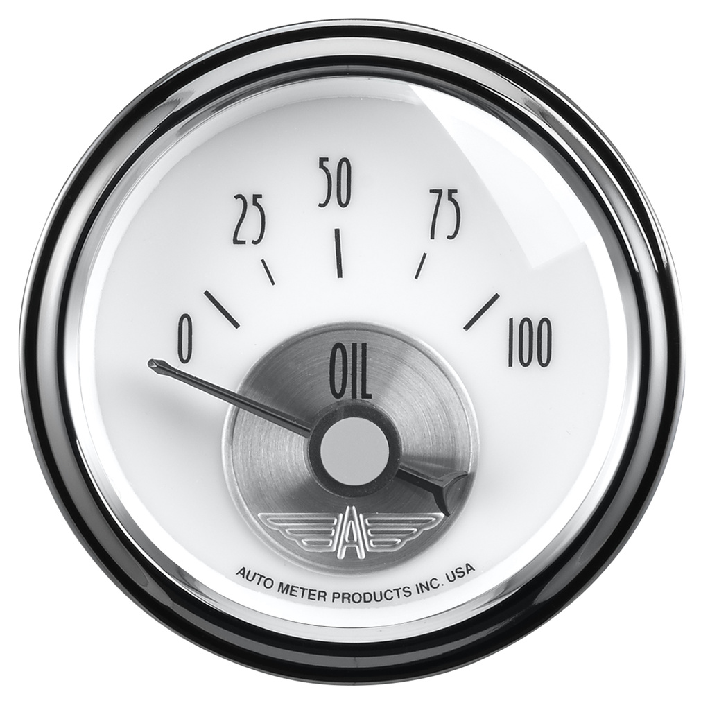 2-1/16" Oljetryck, 0-100 PSI, PRESTIGE PEARL
