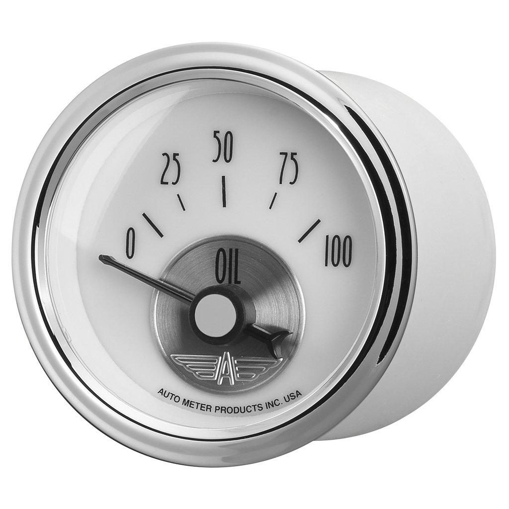 2-1/16" Oljetryck, 0-100 PSI, PRESTIGE PEARL