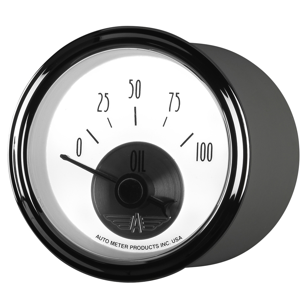 2-1/16" Oljetryck, 0-100 PSI, PRESTIGE PEARL