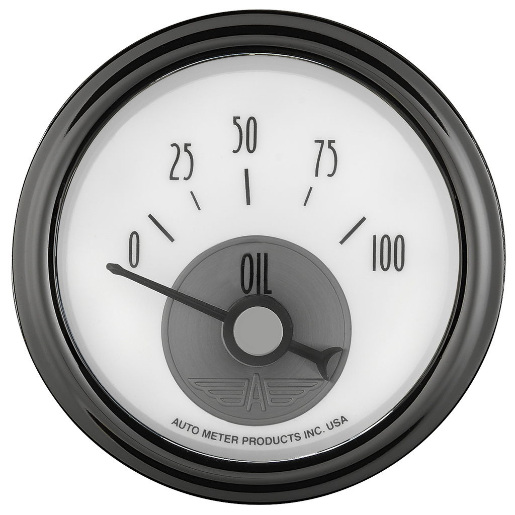 2-1/16" Oljetryck, 0-100 PSI, PRESTIGE PEARL