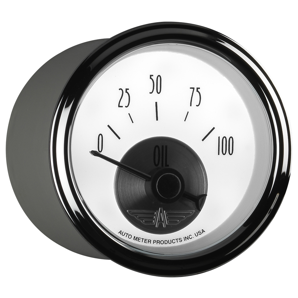 2-1/16" Oljetryck, 0-100 PSI, PRESTIGE PEARL