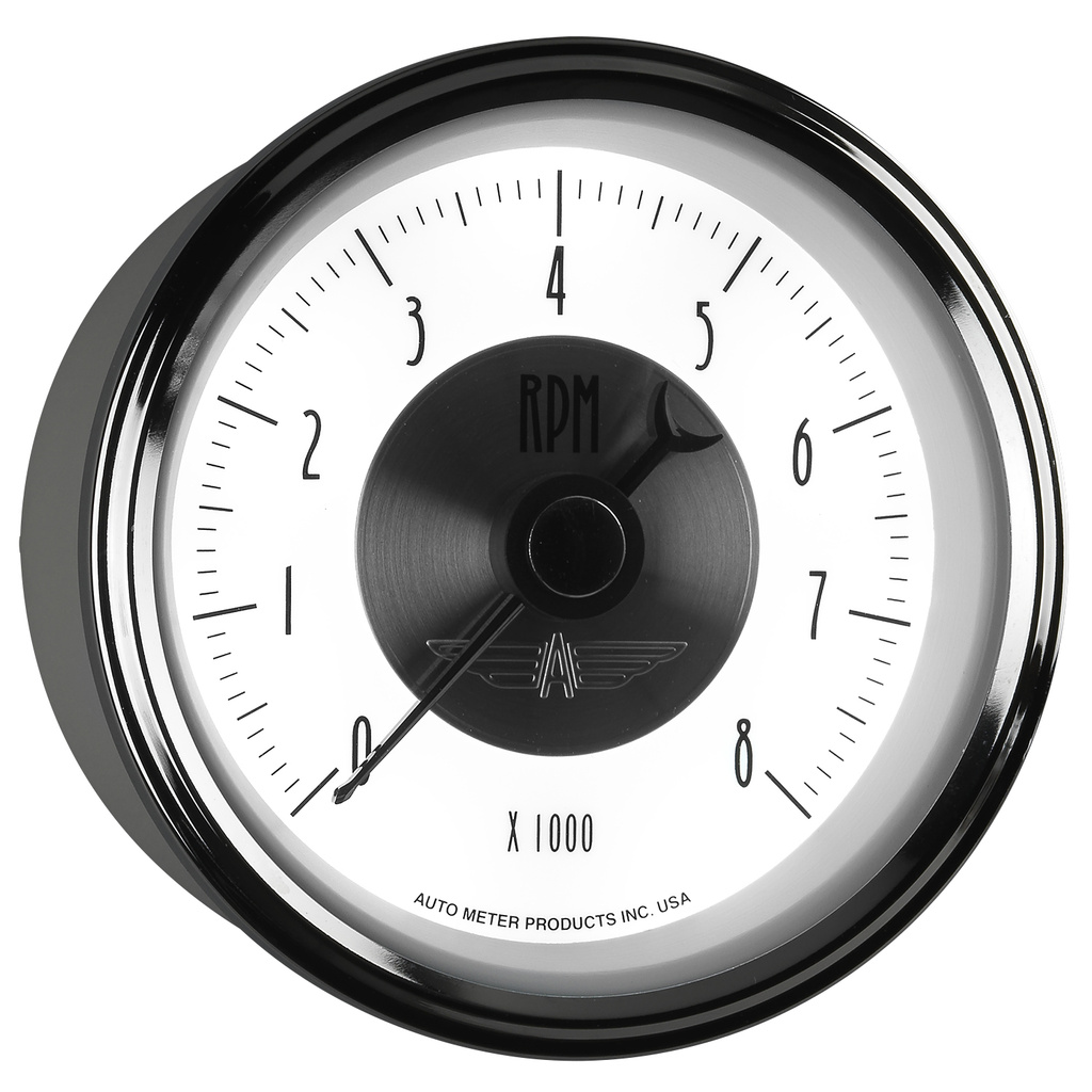 3-3/8" Varvräknare, 0-8,000 RPM, PRESTIGE PEARL