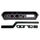 6-mätarpanel, direktmontering, PONTIAC GTO/LEMANS 64-65, DESIGNER BLACK