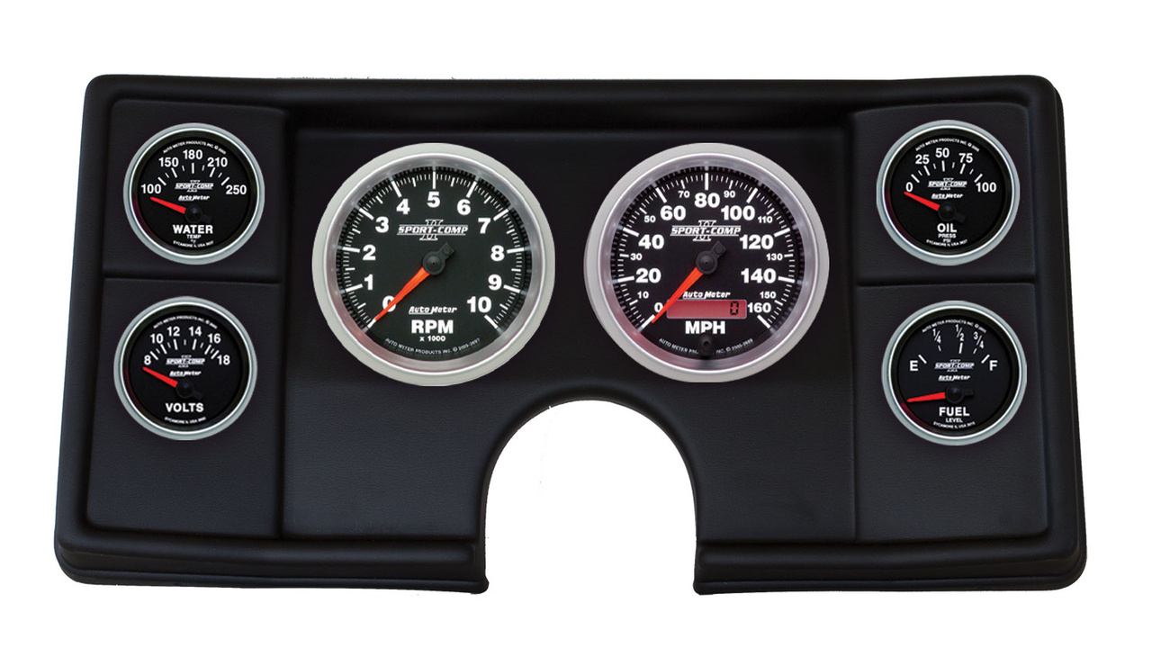 6-mätarpanel, direktmontering, MALIBU/EL CAMINO/MONTECARLO 82-87, SPORT-COMP II