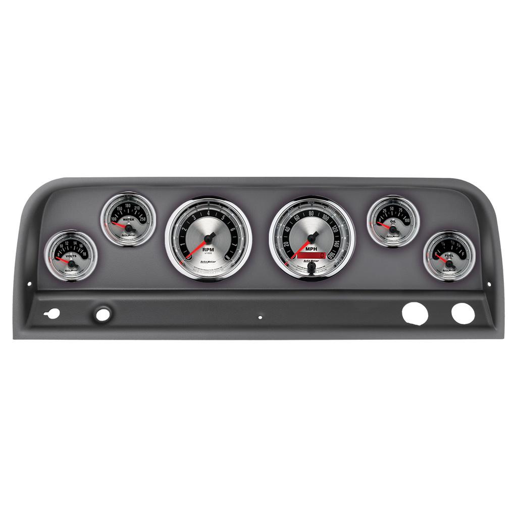 6-mätarpanel, direktmontering, CHEVY TRUCK 64-66, AMERICAN MUSCLE