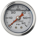 1-1/2" PRESSURE, 0-60 PSI, SILVER