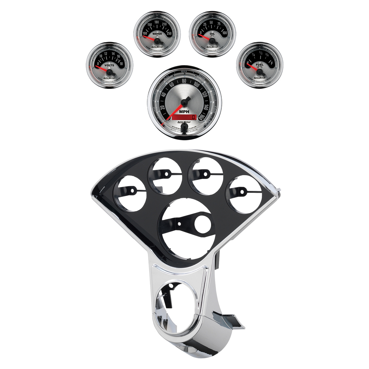 5-mätarpanel, direktmontering, CHEVY TRUCK 55-59, AMERICAN MUSCLE