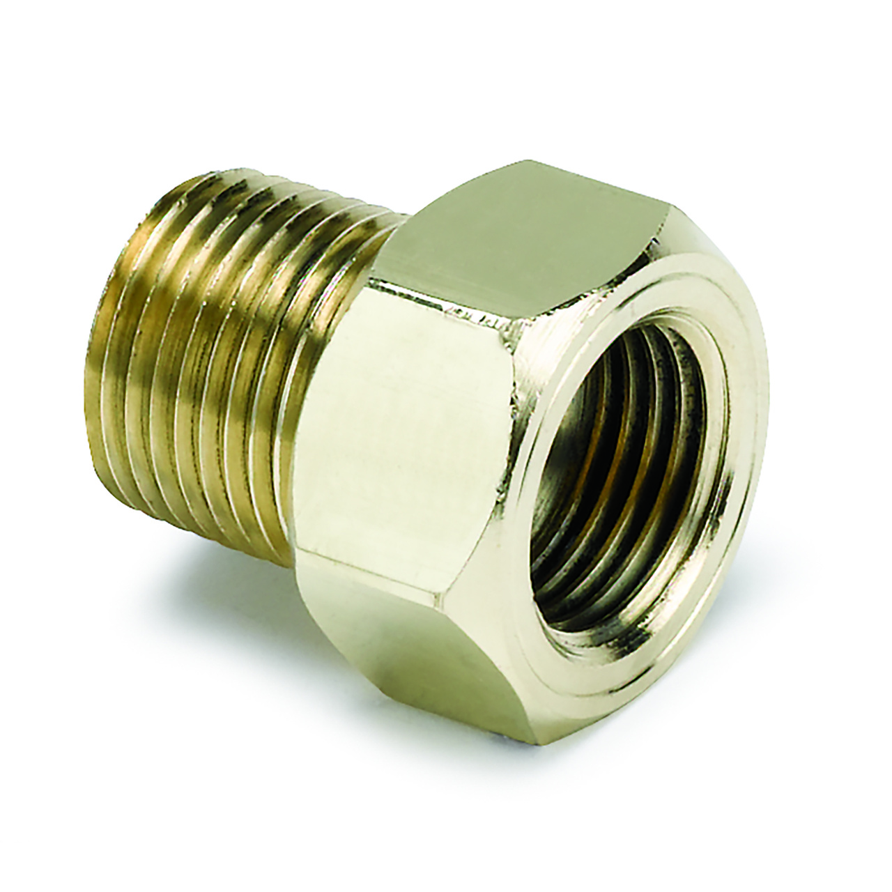FITTING, ADAPTER, 3/8" NPT MALE, BRASS, FOR MECH. TEMP. GAUGE