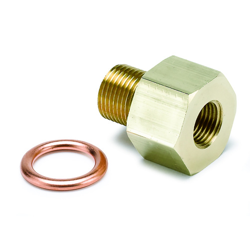 FITTING, ADAPTER, METRIC, M12X1 MALE TO 1/8" NPTF FEMALE, BRASS