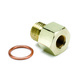 FITTING, ADAPTER, METRIC, M14X1.5 MALE TO 1/8" NPTF FEMALE, BRASS