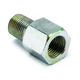 FITTING, ADAPTER, METRIC, 1/8" BSPT MALE TO 1/8" NPTF FEMALE, BRASS