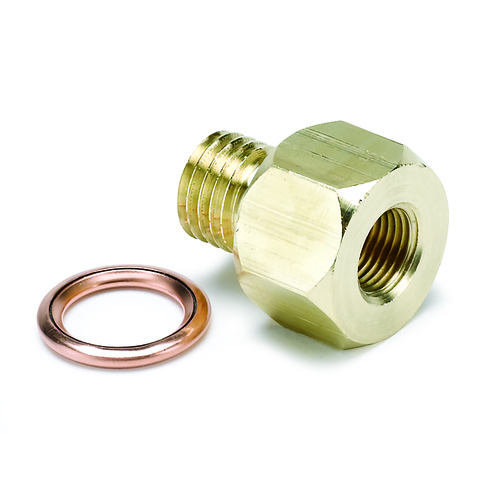 FITTING, ADAPTER, METRIC, M12X1.5 MALE TO 1/8" NPTF FEMALE, BRASS