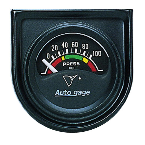 1-1/2-1/16" Oljetryck, 0-100 PSI, AUTO GAGE