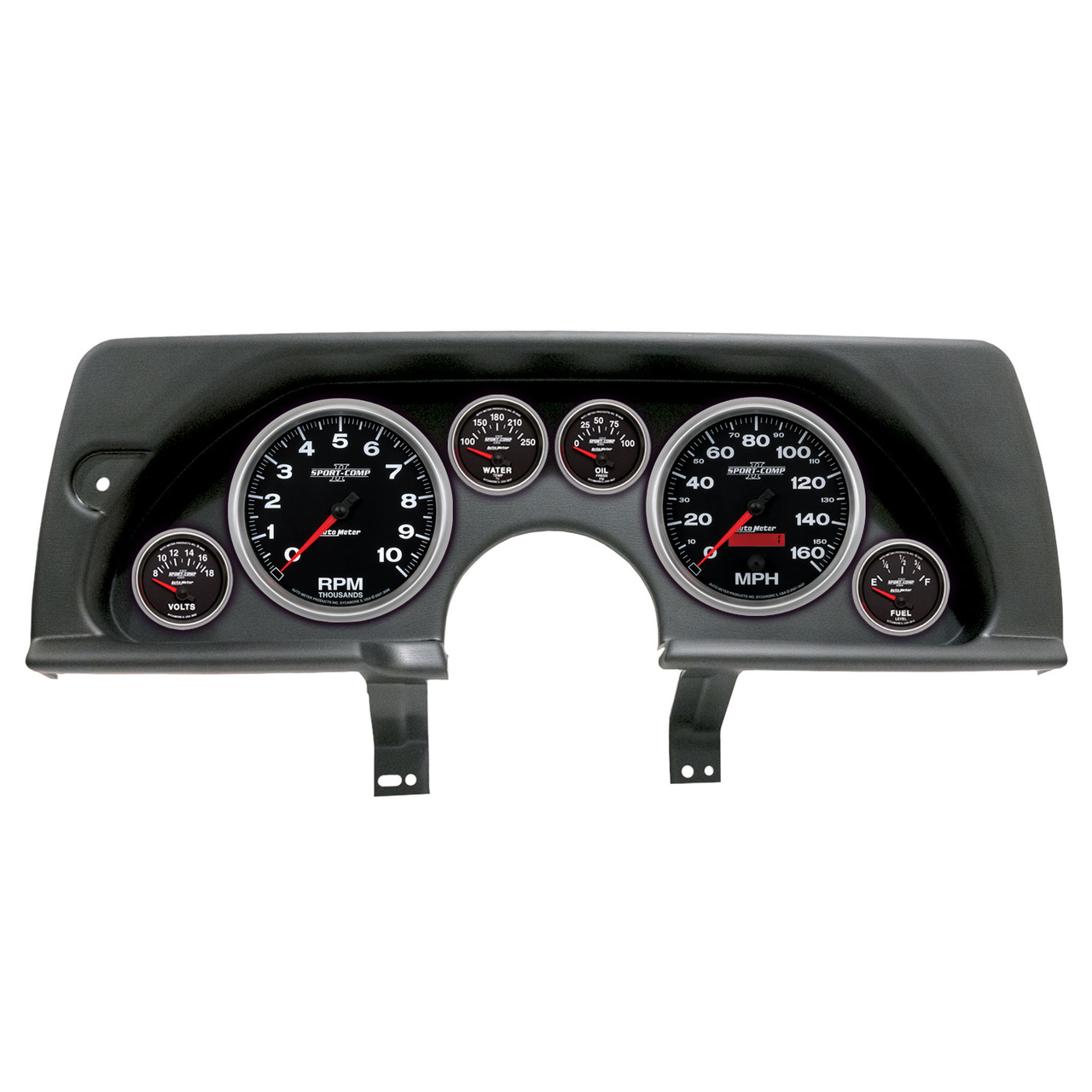 6-mätarpanel, direktmontering, CHEVY CAMARO 90-92, SPORT-COMP II