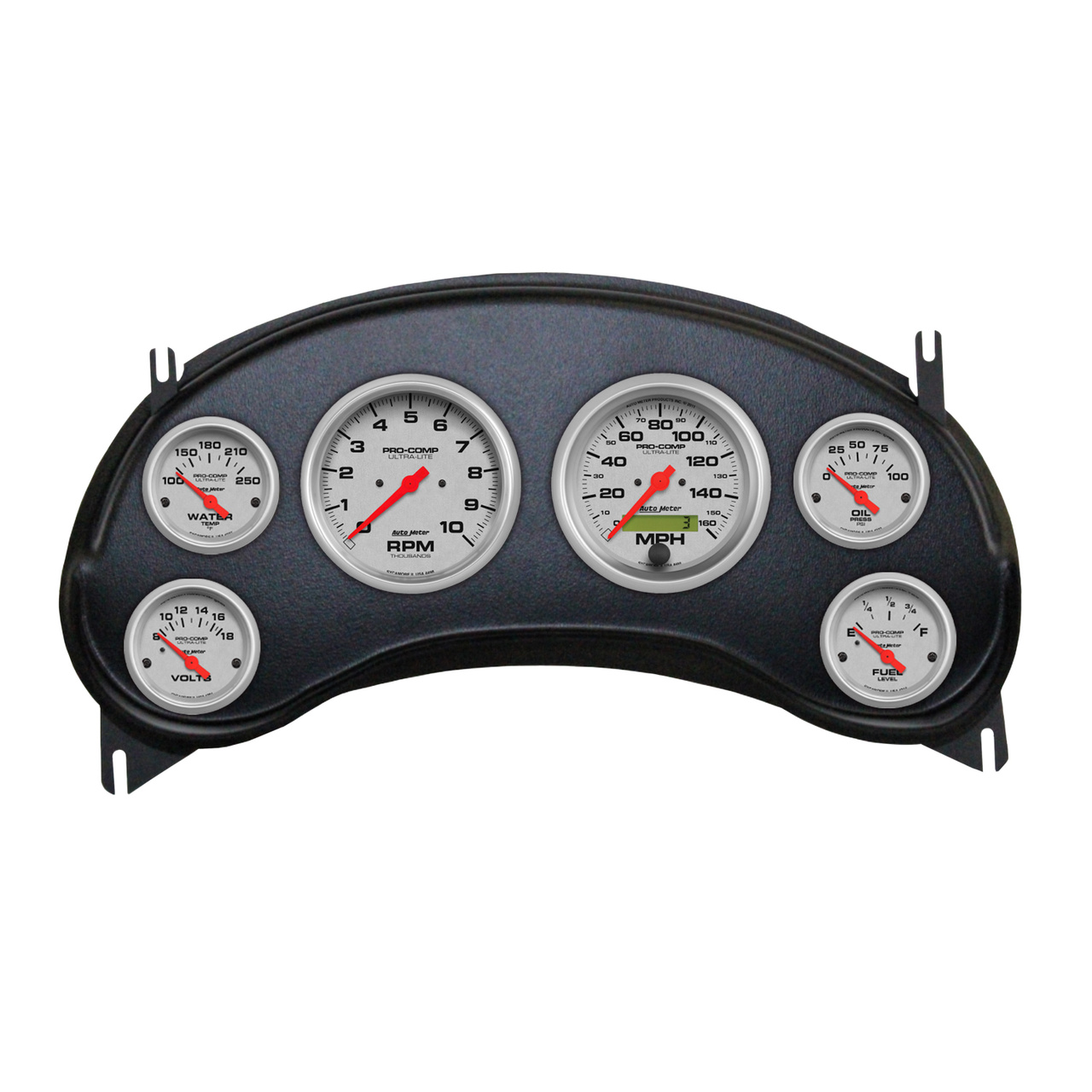 6-mätarpanel, direktmontering, CHEVY S10 TRUCK 98-04, ULTRA-LITE