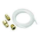TUBING, NYLON, 1/8", 10FT. LENGTH, INCL. 1/8" NPTF BRASS COMPRESSION FITTINGS