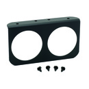 GAUGE MOUNTING PANEL, DUAL, 2-5/8", BLACK, ALUMINUM