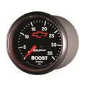 2-1/16" Laddtryck, 0-35 PSI, CHEVY RED BOWTIE, BLACK