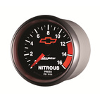 2-1/16" Nitro Tryck, 0-1600 PSI, CHEVY RED BOWTIE, BLACK