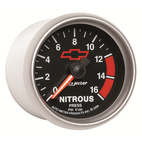 2-1/16" Nitro Tryck, 0-1600 PSI, CHEVY RED BOWTIE, BLACK