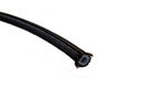 AN3 Nylon och stålomspunnen bromsslang 1/8" Svart