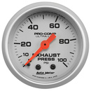 2-1/16" Avgastryck, 0-100 PSI, ULTRA-LITE