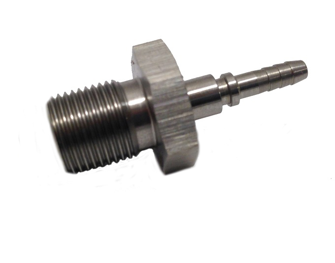 Presskoppling hane 1/8 NPT Rostfri (ej svivel)