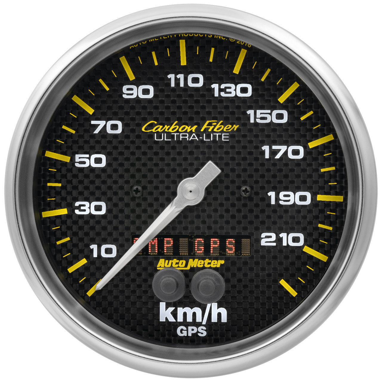 5" GPS Hastighetsmätare,, 0-225 KM/H, CARBON FIBER