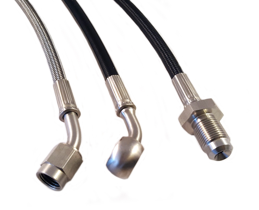 Bygg egen stålomspunnen AN4 bromsslang (Rostfritt)