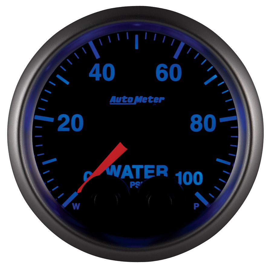 2-1/16" Vattentryck, 0-100 PSI, ELITE