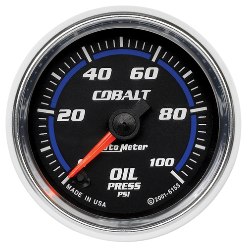 2-1/16" Oljetryck, 0-100 PSI, COBALT