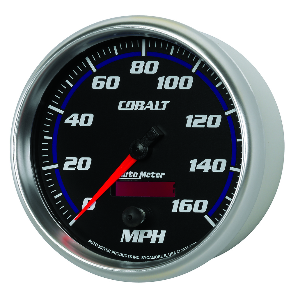 5" Hastighetsmätare,, 0-160 MPH, COBALT