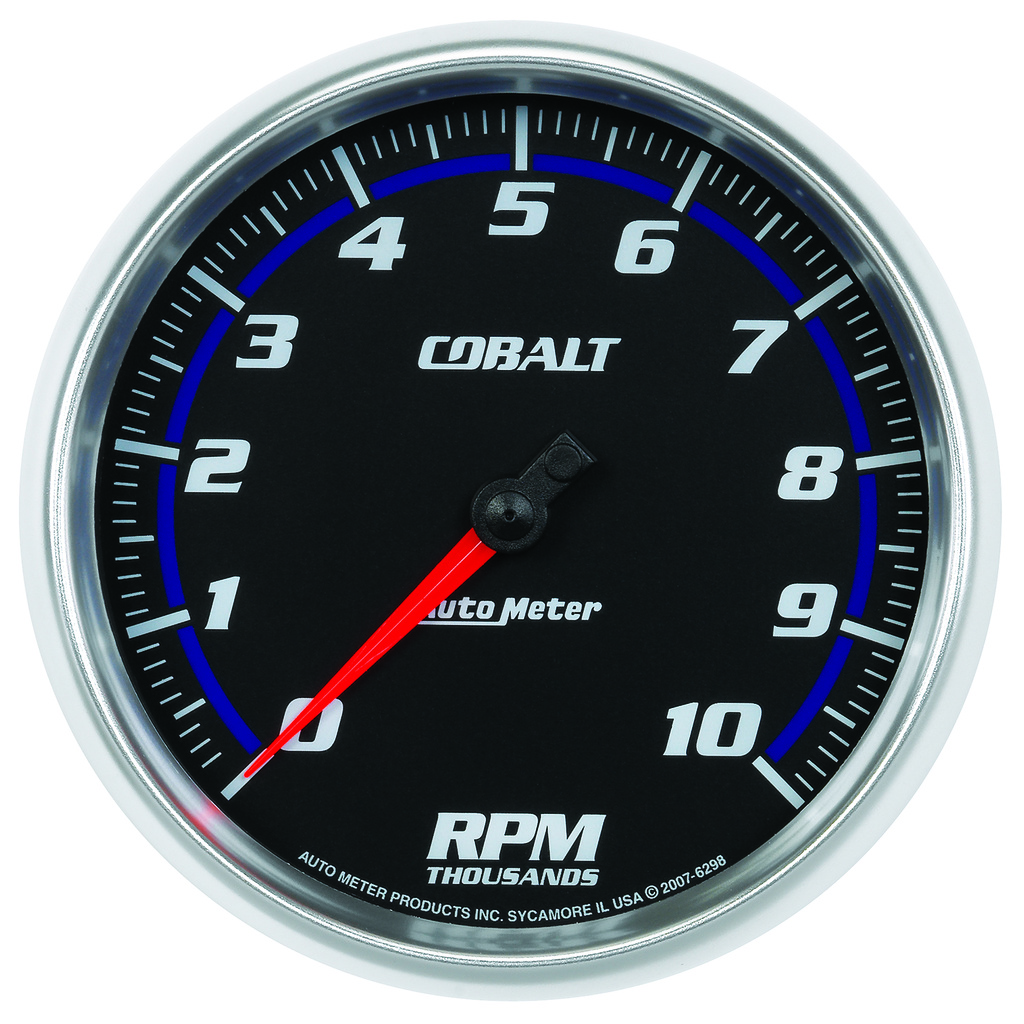 5" Varvräknare, 0-10,000 RPM, COBALT
