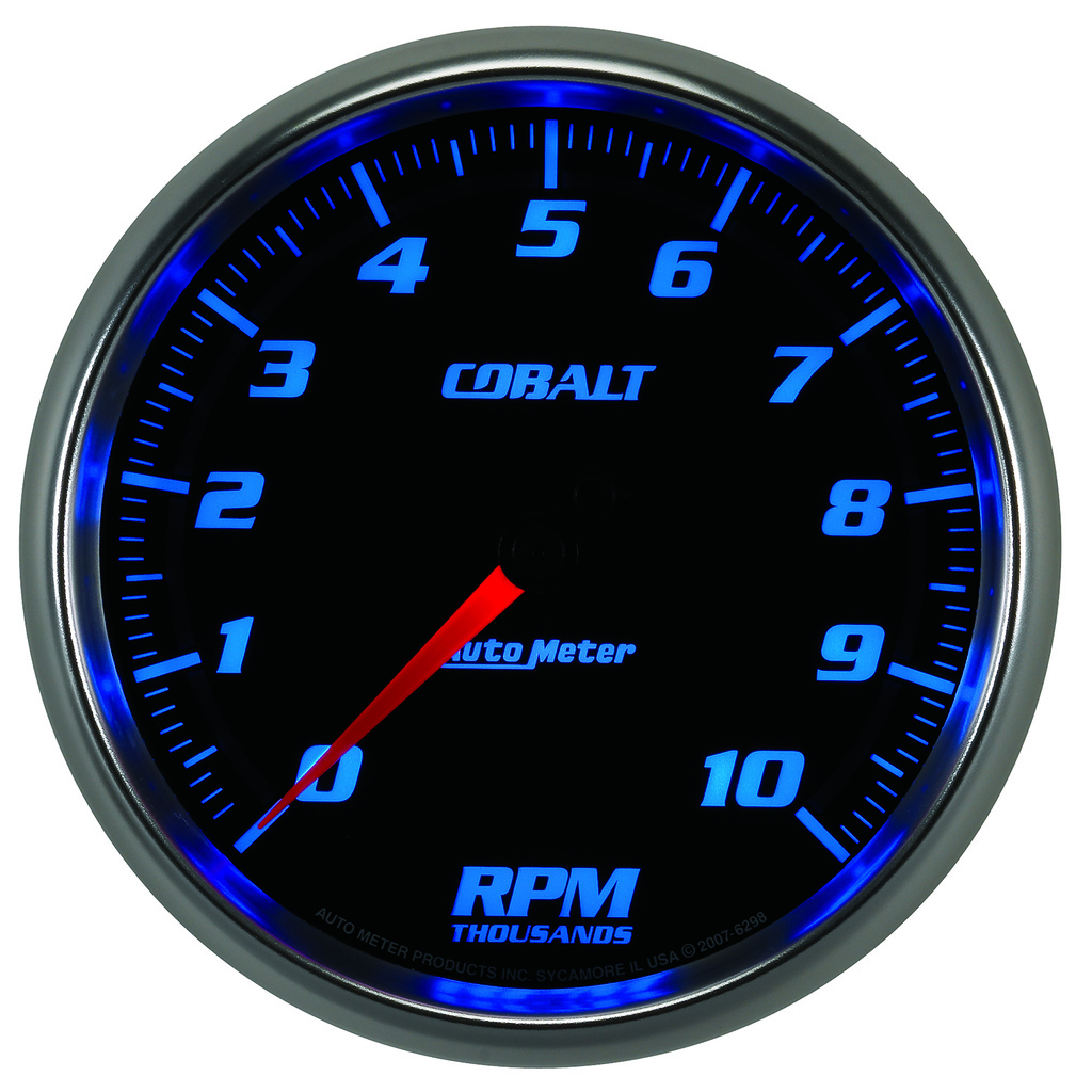 5" Varvräknare, 0-10,000 RPM, COBALT