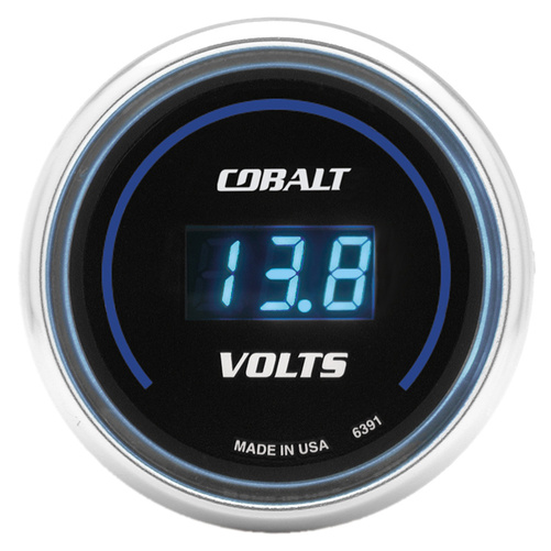 2-1/16" Voltmätare, 8-18V, COBALT