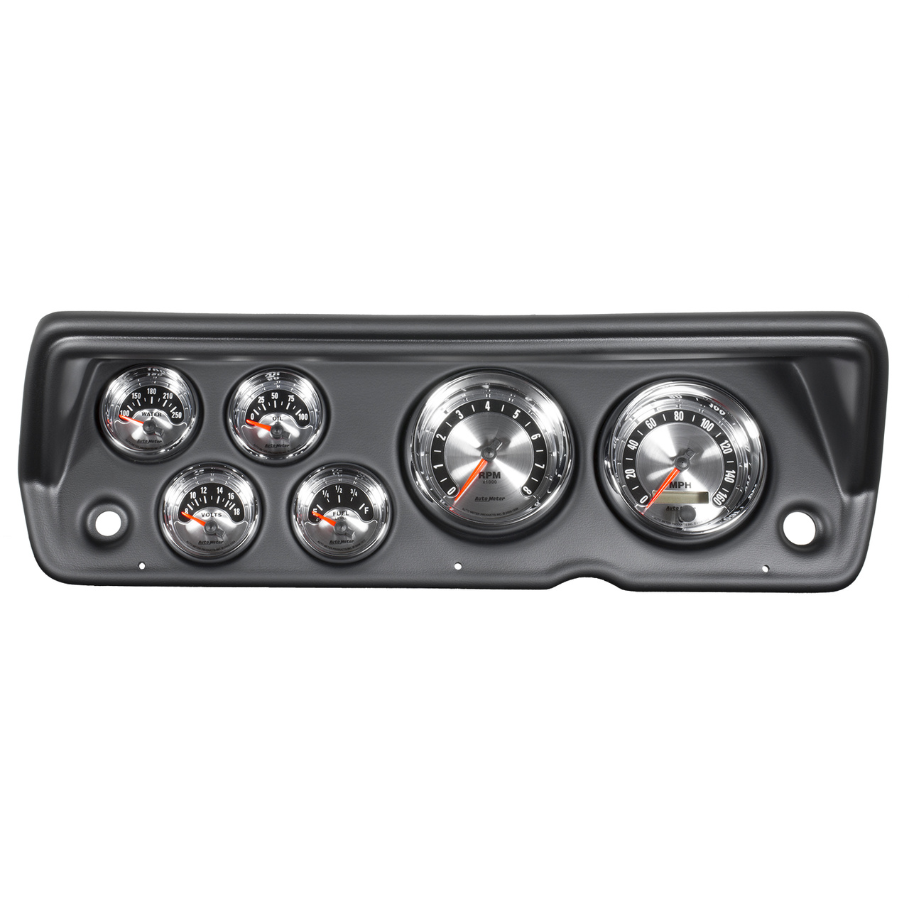 6-mätarpanel, direktmontering, A-BODY / DUSTER / DEMON / DART 70-76, AMERICAN MUSCLE