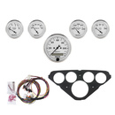 5-mätarpanel, direktmontering, CHEVY TRUCK 55-59, OLD TYME WHITE