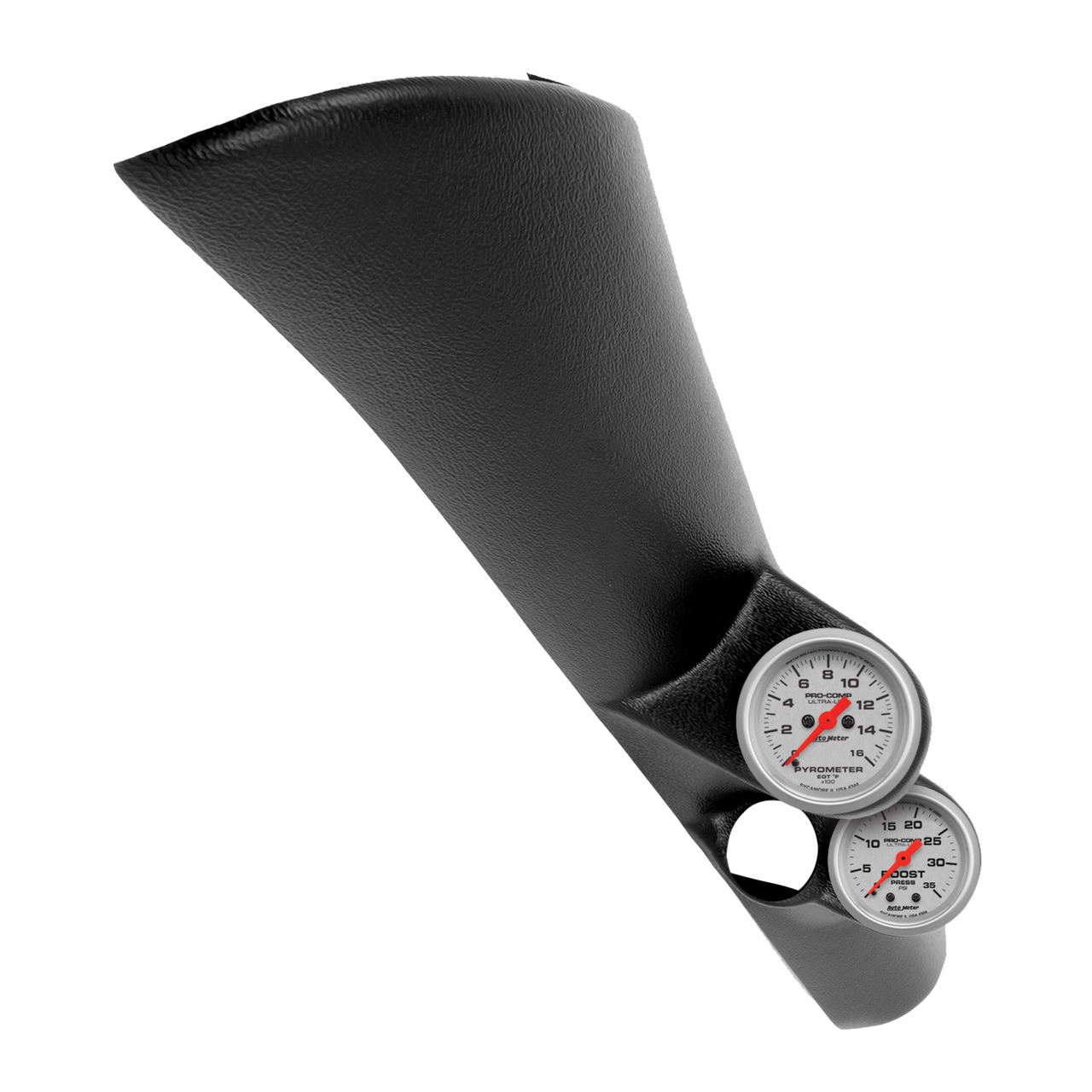 Mätarhållare A-stolpe, 0-35 PSI/0-1600 °F, 98-02 DODGE RAM, ULTRA-LITE