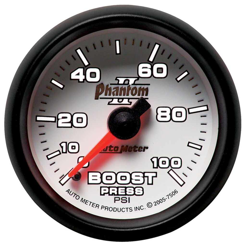 2-1/16" Laddtryck, 0-100 PSI, PHANTOM II