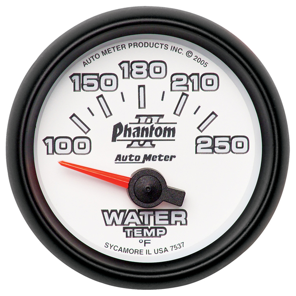 2-1/16" Vattentemperatur, 100-250 °F, PHANTOM II