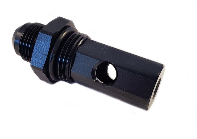 Roll over ventil AN10 svart (utvändig gänga)