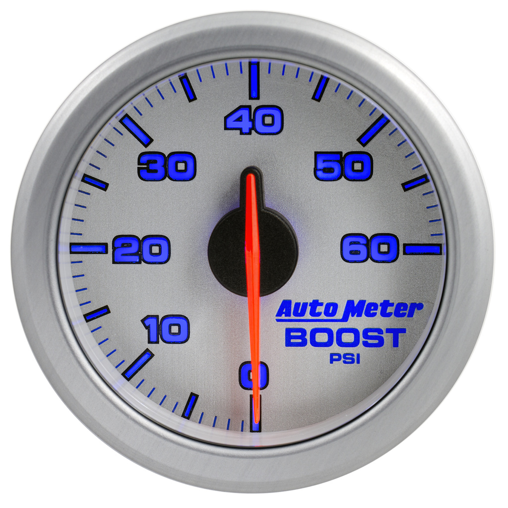 2-1/16" Laddtryck, 0-60 PSI, AIRDRIVE, SILVER