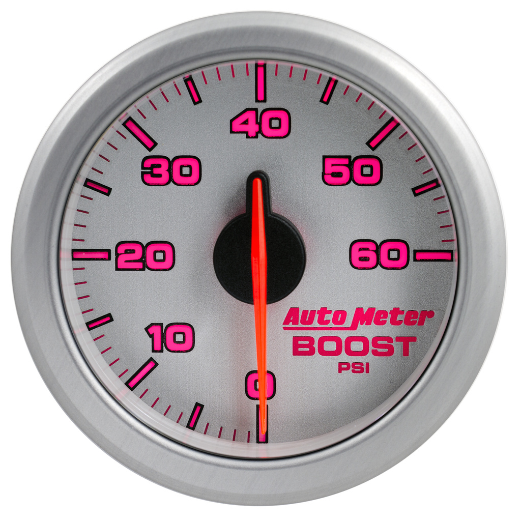2-1/16" Laddtryck, 0-60 PSI, AIRDRIVE, SILVER