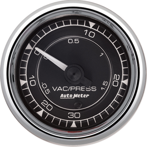2-1/16" Laddtryck/Vacuum, 30 IN HG/30 PSI, CHRONO