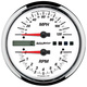 5" DIRECT FIT Varvmätare/Hastighetsmätare, COMBO, 8K RPM/120 MPH, WHITE, PRO-CYCLE