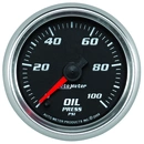 2-1/16" Oljetryck, 0-100 PSI, BLACK, PRO-CYCLE