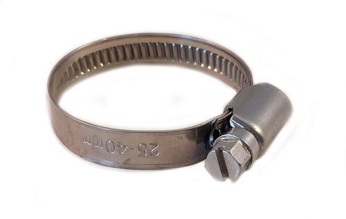Rostfri slangklämma 110-130mm
