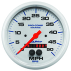 5" GPS Hastighetsmätare,, 0-50 MPH, MARINE WHITE