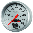 5" GPS Hastighetsmätare,, 0-50 MPH, MARINE SILVER ULTRA-LITE