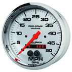 5" GPS Hastighetsmätare,, 0-50 MPH, MARINE CHROME ULTRA-LITE